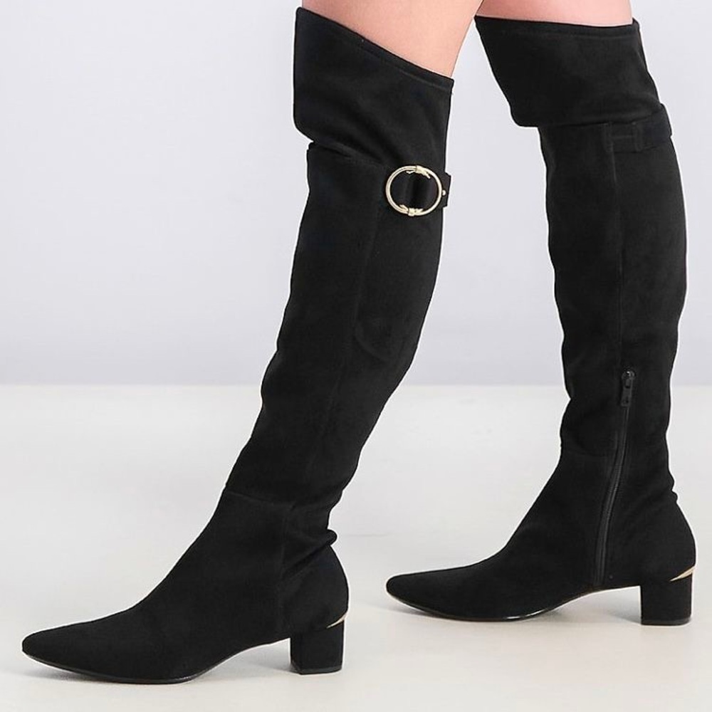 Calvin Klein Elegant Black Knee-High Women's Boots